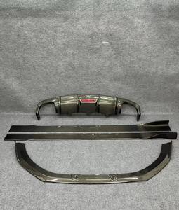 Car <span class=keywords><strong>A6</strong></span> C7 in fibra di carbonio Splitter anteriore Spoiler diffusore minigonne laterali kit per Audi <span class=keywords><strong>A6</strong></span> C7 S6 Sline berlina 2012 2013 2014 2015 - Product Image 3