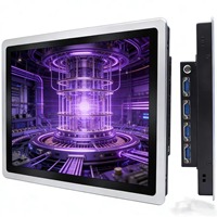 Yeni 7 inç Tamamen Kapalı Endüstriyel Kontrol Kapasitif Dokunmatik Hepsi Bir Arada Makine Duvara Monte Gömülü Tablet USB/Seri