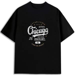 Camiseta auténtica de Chicago para hombre, talla XXL, color negro, Sport Division Athletic Dept 1975, Universidad Estatal de Illinois - Product Image 1