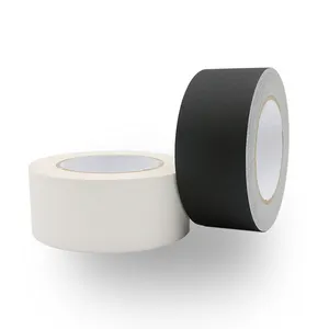 4 Gulungan Premium Kelas Profesional Gaffer Tape 2 Inch X 55 Yards-Warna Hitam-4 Gulungan Per Kasus