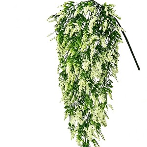 Plante artificielle de lavande violette suspendue pour décoration intérieure et extérieure, en plastique écologique, 69 mailles en mousse - Product Image 2