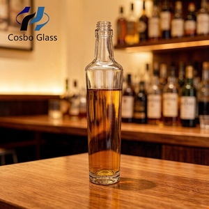 Botella de Vidrio Alta de Lujo Minimalista, Económica y de Primera Calidad, Imprescindible, de 375ml, 700ml, 750ml para Licores, Brandy, <span class=keywords><strong>Bourbon</strong></span> - Product Image 3