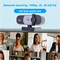 8 Mega PDAF Hızlı Otomatik Odaklama 30fps USB 4K Ultra HD CMOS Canlı Kamera Mikrofonlar Online Kurs Çalışma Toplantı Web Kamerası Stok Model Q3
