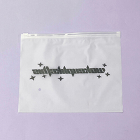 Sac en plastique de haute qualité Logo personnalisé Transparent givré PVC sac en Poly à fermeture éclair pour l'emballage de vêtements