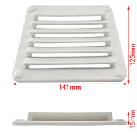 ISURE MARINE Couvercle de ventilation à persiennes en plastique pour tuyau d'admission de bateau pour coque de bateau