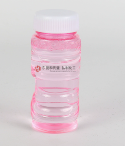 Bouteille de solution à bulles rose en plastique pour jouets d'enfants, rapports 1:10, 1:20, 1:30, vente directe usine, écologique - Product Image 1