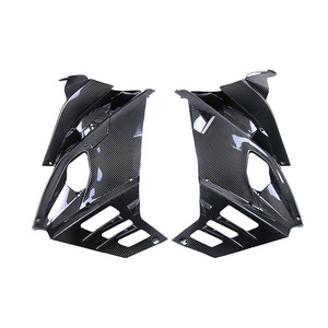 Panneau latéral et panneau de revêtement de carrosserie en fibre de carbone 3K noir brillant Eska pour la modification/amélioration de la moto Aprilia Apulia RS660 - Product Image 1