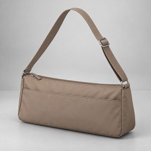 <b>Shoulder</b> <b>Bag</b> East West <b>Nylon</b> Women Zip Top Slim Underarm <b>Bag</b> 32x12cm Lightweight Custom Logo - Product Image 2
