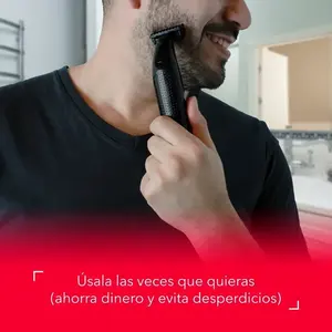 Afeitadora eléctrica recargable RCA, afeitadora rotativa de doble hoja negra, IPX7, impermeable, lavable, funcionamiento alemán para Barba - Product Image 4