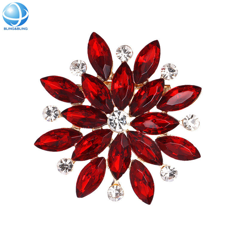 New 2025 Plum Blossom Brooch Pearl Brooches For Women Gold Color Flower...