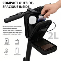 Bolsa para Scooter LED Impermeable Personalizada de Fábrica BSCI con Control por Aplicación, Pantalla de Mensajes DIY, Bolsa para Manillar LED para Scooter Eléctrico