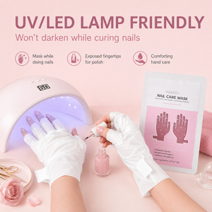 Masque pour les ongles à usage domestique ou en salon, marque privée, hydrate, adoucit les mains sèches et rugueuses, éclaircit la peau, nourrit, exfolie les bouts des doigts - Product Image 5