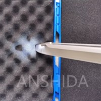 Outil de détection de gorge d'anesthésie à LED optique pour animaux de compagnie Laryngoscope vétérinaire en acier inoxydable complet avec 5 lames