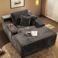 Chaise longue d'intérieur, fauteuil de lecture, canapé-lit rembourré, chaise-lit, canapé nuage