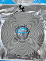 Kabel Patch Cord UTP CAT6 RJ45 DT-LCF6005U-G 28AWG dengan Selubung PVC, Kabel Jaringan Ethernet Pipih Warna Abu-abu