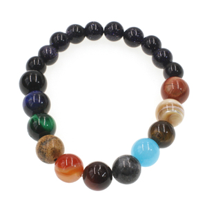10mm Solar System Planet Natural Stone <strong>Bracelet</strong> Beads Agate Crystal <strong>Amethyst</strong> Healing Energy Stone <strong>Bracelet</strong> - Product Image 4