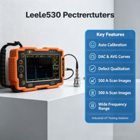 Détecteur de défauts ultrasonique numérique portable pour l'inspection des soudures d'acier Lee530 avec logiciel d'analyse des données sur PC