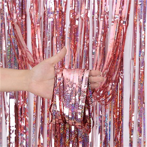 Backdrop Rain <strong>Tinsel</strong> 1*2M Curtain Foil <strong>Tinsel</strong> Party Curtains Decoration Metallic Fringe Curtains for Party Supplies Wedding - Product Image 6
