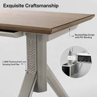 Postes de travail modulaires personnalisés en panneaux de particules, mobilier de bureau moderne pour immeubles de bureaux
