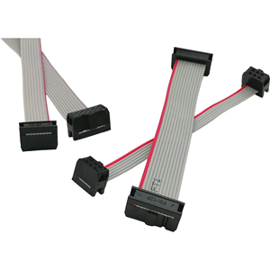 כבל סרט אפור UL2651 28AWG עם מרווח פינים 2.0 מ\"מ, מחבר IDC 6-40 פינים, כבל שטוח בהתאמה אישית 300V - Product Image 3