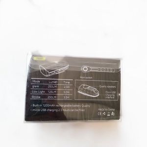 7588 <b>Bicycle</b> <b>Light</b> USB Rechargeable IPX4 Waterproof 4 Modes Headlight For Night Riding Cycling Gear - Product Image 2