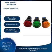 Tombol Daya Elektronik Anti Debu Seri LA16 Grosir 1NO1NC Tombol Tekan Tiga-Pin On/Off Bulat/Persegi Panjang/Persegi Plastik Max
