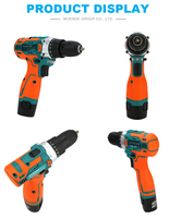 Mini perceuse sans fil 12V, moteur sans balais, mandrin 1/2, capacité de perçage maximale de 13 mm, couple de 30 Nm, outil électrique portable pour le bricolage domestique