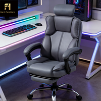 Chaise de jeu en cuir confortable de haute qualité, directement de l'usine, rotation à 360°, esthétique ergonomique, dossier haut, chaise de bureau