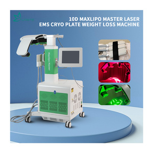 เครื่องสลายไขมัน Maxlipo Master 10D พร้อมแผ่นทำความเย็นเลเซอร์สีเขียว EMS 532nm เครื่องสลายไขมันด้วยความเย็น Cryolipolysis สำหรับการปรับรูปร่าง ใช้ในร้านเสริมสวย - Product Image 4