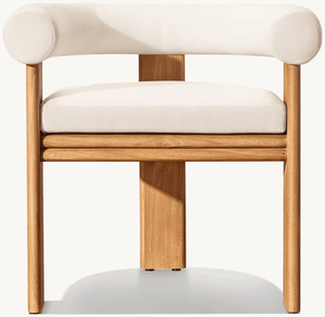 เฟอร์นิเจอร์ไม้กลางแจ้งขายดีรุ่นใหม่ล่าสุด ชุดโต๊ะอาหารและเก้าอี้ไม้สักทรงสี่เหลี่ยมผืนผ้าสำหรับ 8 ที่นั่ง เฟอร์นิเจอร์ไม้ทำมือ - Product Image 6