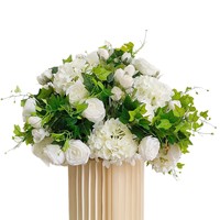 Fleurs en soie de style occidental moderne en gros, romantiques, 50 cm x 50 cm x 50 cm, longue durée, 3 à 5 ans, décoration de table de mariage