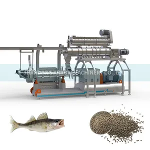 Cheap Prices Floating Feed Extruder Automatic Fish Food Making Equipment Aquaculture Feed Machine