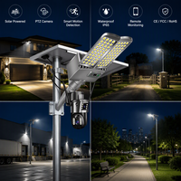 Lampu Jalan Tenaga Surya dengan Kamera 4G WiFi IP65 LED DC Lampu Luar Ruangan