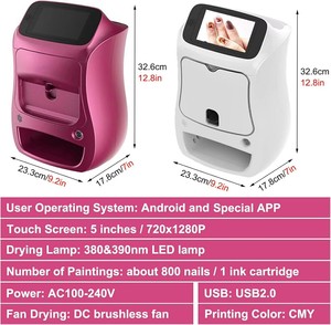 Imprimante 3D automatique pour nail art, design floral, équipement professionnel multifonctionnel pour salon de beauté, compatible Bluetooth/WiFi - Product Image 1