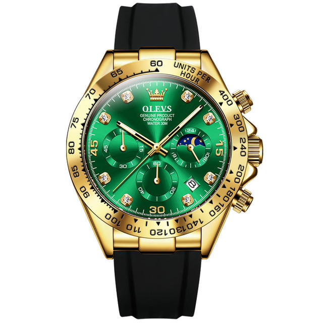 New Arrival Brand Luxury Men Watches Sports Waterproof Small Three Needle Chronograph Wristwatch Custom Logo Quartz Watch