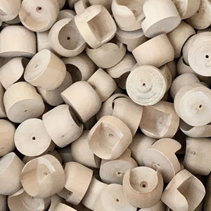 Material <span class=keywords><strong>de</strong></span> madera sin terminar, accesorio <span class=keywords><strong>de</strong></span> pared para cortina, sin pintura, 28MM - Product Image 1