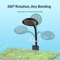 Lampe à clip pour aquarium à spectre complet, économie d'énergie, 3W, 32 LED, pour petits aquariums, récifs coralliens, plantes d'eau douce