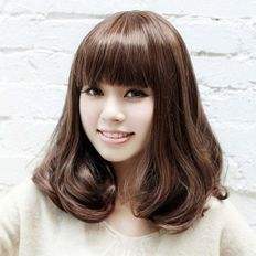 Single-Shot C-Curl-Perm Water Wave Peluca Cabello corto a 12 pulgadas de longitud Tamaño mediano - Product Image 1