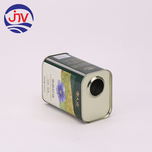 Emballage d'huile comestible rectangulaire 500 ml, boîte en métal pour huile d'olive avec impression personnalisée - Product Image 3