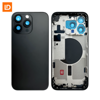 Cache-batterie en verre de remplacement pour iPhone 14/15/16, 14/15/16 Plus, 14/15/16 Pro, 14/15/16 Pro Max et coques arrière en verre pour iPhone 16e