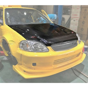Pour Honda Civic EG EK 6ème génération Type R Si, capot moteur en carbone, 1996+ - Product Image 3