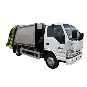 ISUZU ELF 4X2 truk sampah merek terkenal kompresi kecil sepenuhnya ringan modis daya tinggi 5CBM pemuat belakang - Product Image 1