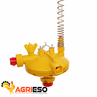 Nouveau régulateur de pression d'eau en plastique AGRIESO de haute qualité avec débit de 0,3 à 0,8 L/min pour abreuvoirs à tétine pour élevages de poulets