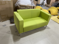 Canapé de bureau deux places, ensemble en tissu