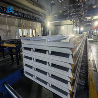 Bahan Bangunan Konstruksi Gudang Pendingin Tahan Api Tahan Air Atap Aluminium Siding Panel Sandwich Pir Berinsulasi 60mm