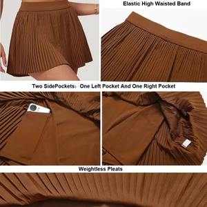 Damenmode <span class=keywords><strong>2</strong></span>-in-1 Golf Tennis rock Plissee Fitness Tennis Wear Kleid mit Innen tasche - Product Image 6