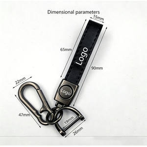 Llavero de Cuero Personalizado para Coche, Colgante Metálico con Logotipo de Coche, Cordón de Muñeca, Regalo para Tiendas 4S - Product Image 4