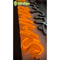Lettres en acrylique 3D à LED personnalisées avec effet Abyssal Infini, étanches IPX7, multicolores, contrôlées par Bluetooth, pour publicité automobile