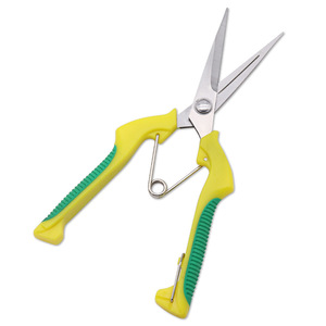 Garden Pruning Shears Stainless Steel Bypass Pruner Yellow Handle 2 Inch Opening Size Bulk Packaging - Product Image 1