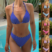 Ensemble bikini 2 pièces personnalisé de haute qualité en tissu Spandex/Nylon, robe de plage avec service OEM